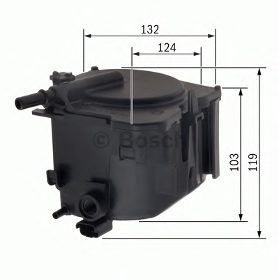 Filtro de combustível BOSCH 0 450 906 471