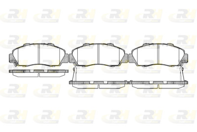 Conjunto de 4 pastilhas de freio ROADHOUSE 2351.32