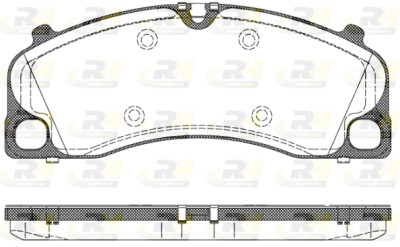 Jogo de 4 pastilhas de freio ROADHOUSE 21509,00