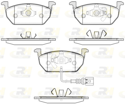 Conjunto de 4 pastilhas de freio ROADHOUSE 21601.01