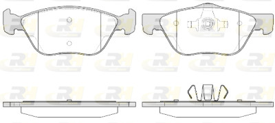 Conjunto de 4 pastilhas de freio ROADHOUSE 2589.20