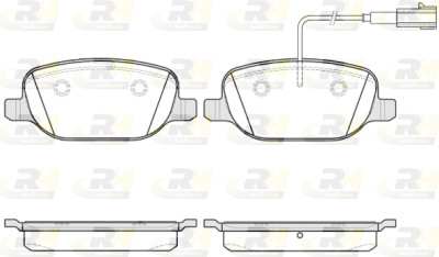 Conjunto de 4 pastilhas de freio ROADHOUSE 2878.12