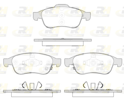 Conjunto de 4 pastilhas de freio ROADHOUSE 21248.12