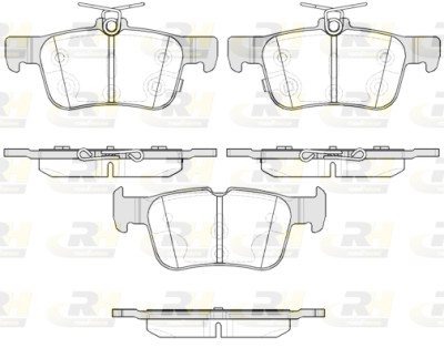 Conjunto de 4 pastilhas de freio ROADHOUSE 21551.12