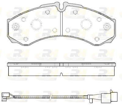 Conjunto de 4 pastilhas de freio ROADHOUSE 2651.52