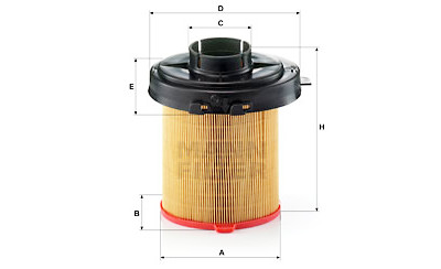 Filtro de ar MANN-FILTER C 1468/2