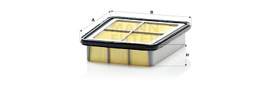 Filtro de ar MANN-FILTER C 2065