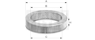 Filtro de ar MANN-FILTER C 2637