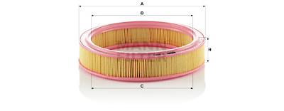 Filtro de ar MANN-FILTER C 2638/1