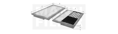 Filtro de ar MANN-FILTER C27000-2