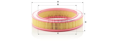 Filtro de ar MANN-FILTER C 2863