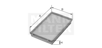 Filtro de ar MANN-FILTER C 3088