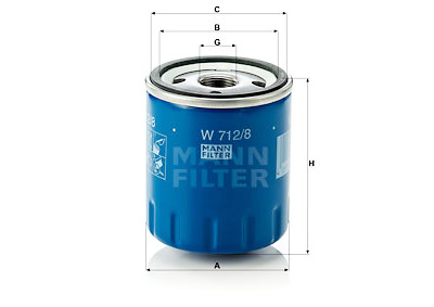 Filtro de óleo W7128
