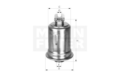 Filtro de combustível MANN-FILTER WK614/31
