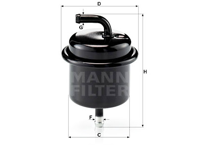 Filtro de combustível MANN-FILTER WK 710