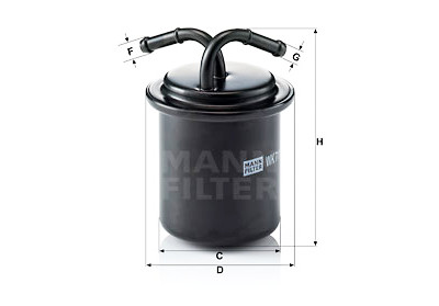 Filtro de combustível MANN-FILTER WK 711
