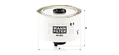 Filtro de combustível MANN-FILTER WK 8022