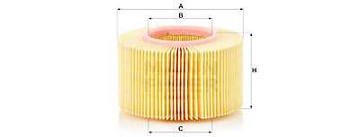 Filtro de ar MANN-FILTER C 1552