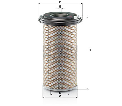 Filtro de ar MANN-FILTER C 24 650/3