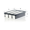 Filtro de ar MANN-FILTER C 25 014