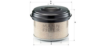 Filtro de ar MANN-FILTER C 33 922