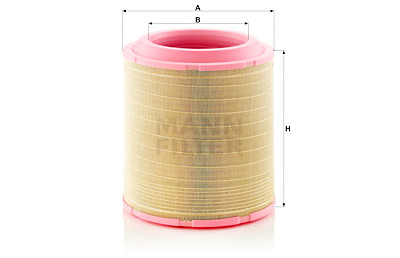 Filtro de ar MANN-FILTER C 37 1830/2