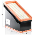 Filtro de ar MANN-FILTER C 45 002