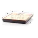 Filtro de ar MANN-FILTER C 64 1500/1