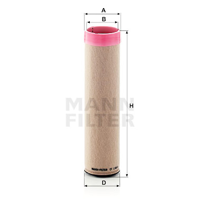 Filtro de ar suplementar MANN-FILTER CF 1140/2