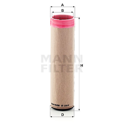 Filtro de ar suplementar MANN-FILTER CF 1141/2