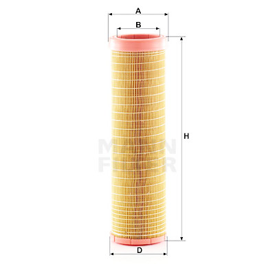Filtro de ar suplementar MANN-FILTER CF 15 116/2
