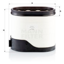 Filtro de ar MANN-FILTER CP 38 001
