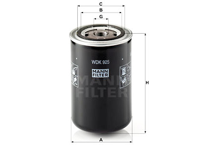 Filtro de combustível MANN-FILTER WDK 925