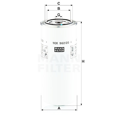 Filtro de combustível MANN-FILTER WDK 962/20