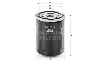 Filtro de combustível MANN-FILTER WK 7041