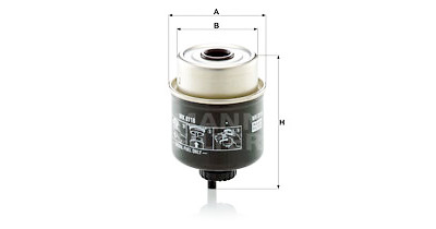 Filtro de combustível MANN-FILTER WK 8118