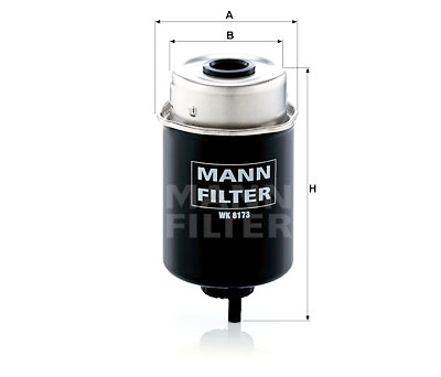 Filtro de combustível MANN-FILTER WK 8173