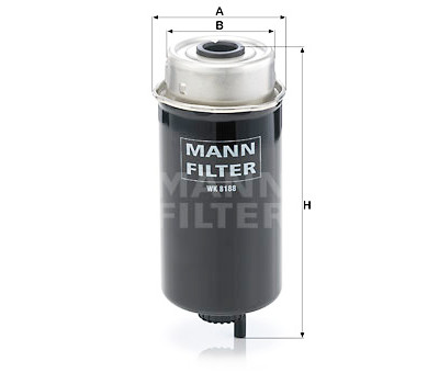 Filtro de combustível MANN-FILTER WK 8188