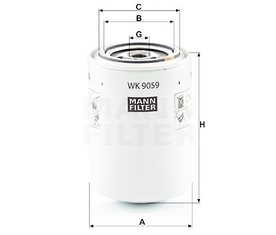 Filtro de combustível MANN-FILTER WK 9059