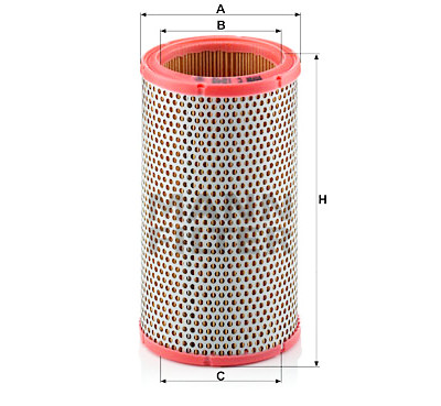 Filtro de ar MANN-FILTER C 1245