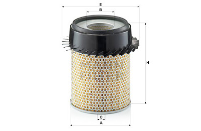 Filtro de ar MANN-FILTER C 21 317