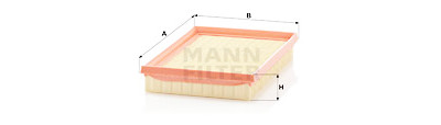 Filtro de ar MANN-FILTER C 2345/1