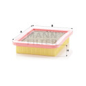 Filtro de ar MANN-FILTER C 2368