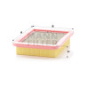 Filtro de ar MANN-FILTER C 2368