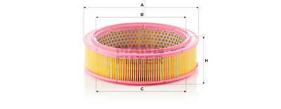 Filtro de ar MANN-FILTER C 2443/1
