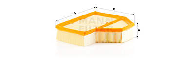 Filtro de ar MANN-FILTER C 25 112