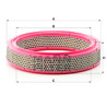 Filtro de ar MANN-FILTER C 2535/2