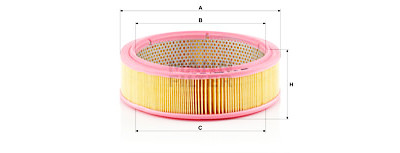 Filtro de ar MANN-FILTER C 2545/1
