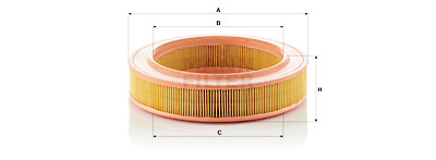 Filtro de ar MANN-FILTER C 2552/1