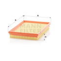 Filtro de ar MANN-FILTER C 2557